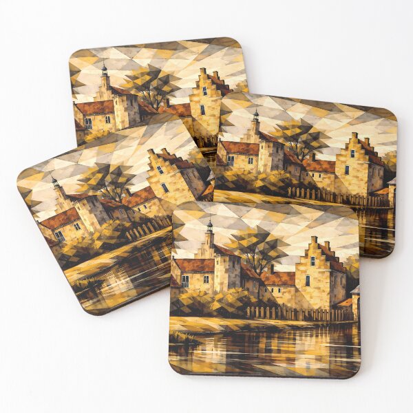 Item preview, Geometric Castle Reflection designed and sold by cuprum.
