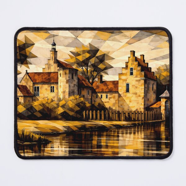 Item preview, Geometric Castle Reflection designed and sold by cuprum.