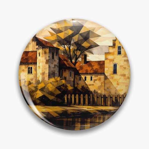 Item preview, Geometric Castle Reflection designed and sold by cuprum.