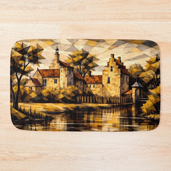 Item preview, Geometric Castle Reflection designed and sold by cuprum.