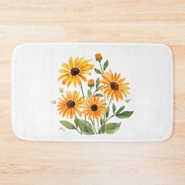 Item preview, Yellow flowers watercolor designed and sold by uunaa.