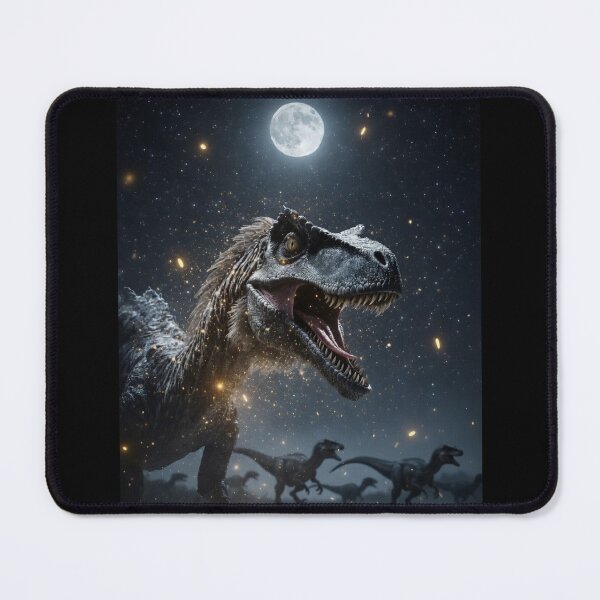 Item preview, Velociraptor Roaring Moonlit Starry Night Dinosaur Pack designed and sold by Syrupulse.