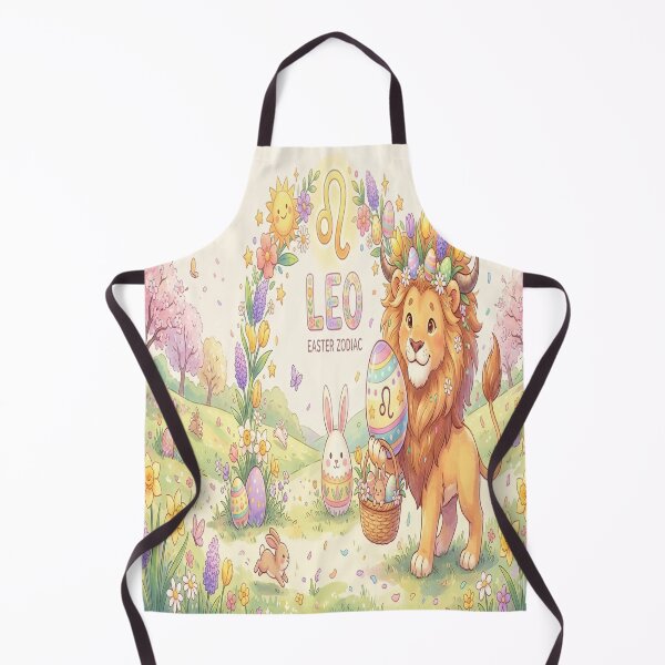 Item preview, Easter Leo Zodiac Lion: Majestic Lion with Floral Mane & Easter Eggs Art designed and sold by ClaussShop.