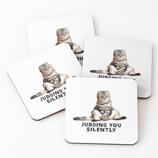 Item preview, Judging you silently Funny cat. Proceeds go to animal charities rescues designed and sold by AnimalFriends1.