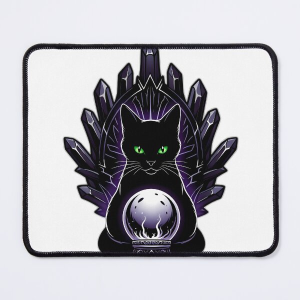 Artikelvorschau, Wahrsagerin Schwarze Katze Kristallwappen entworfen und verkauft von IllumeInk.