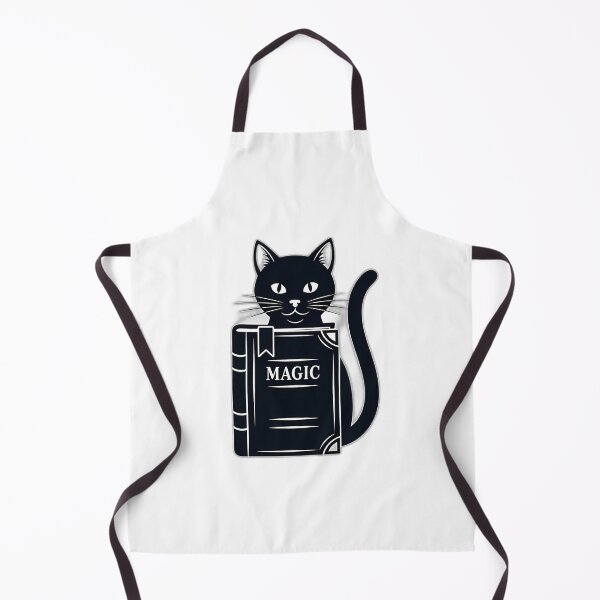 Item preview, Black Cat Magic Book Sigil designed and sold by IllumeInk.