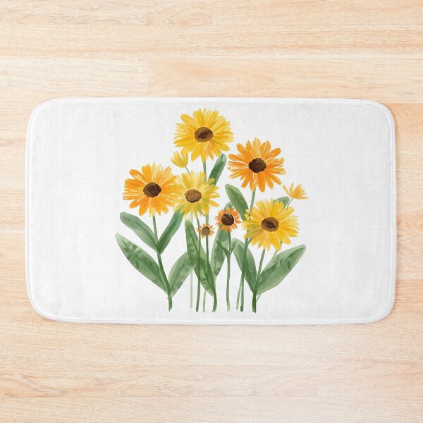 Item preview, Yellow flowers watercolor designed and sold by uunaa.