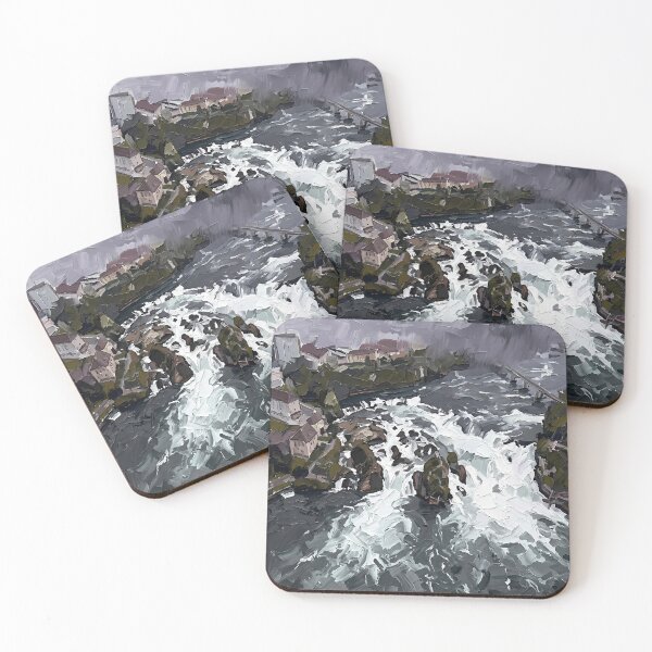 Item preview, Dark Waterfall Cascading Through Grey Mist designed and sold by Vista Atelier.