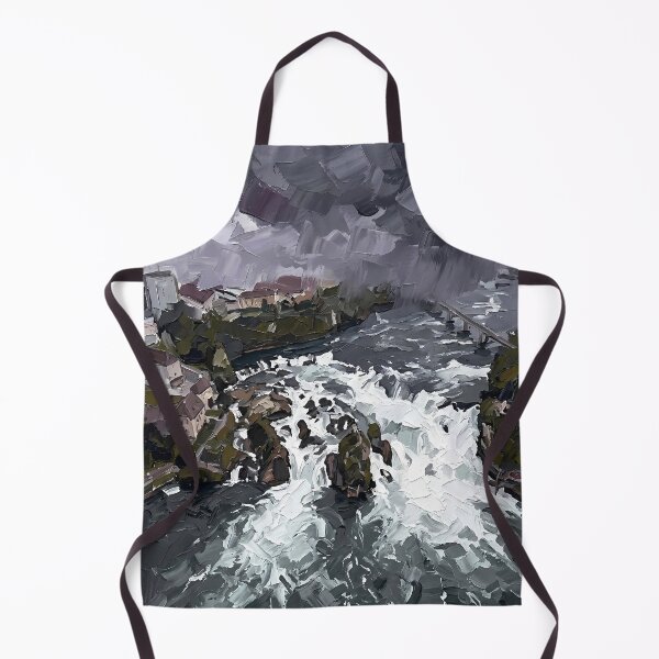 Item preview, Dark Waterfall Cascading Through Grey Mist designed and sold by Vista Atelier.