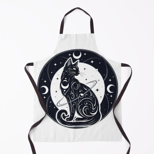 Item preview, Celestial Goth Cat Oracle Crest designed and sold by IllumeInk.