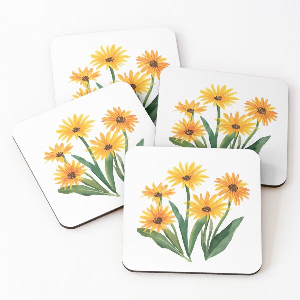 Item preview,  Yellow flowers watercolor designed and sold by uunaa.