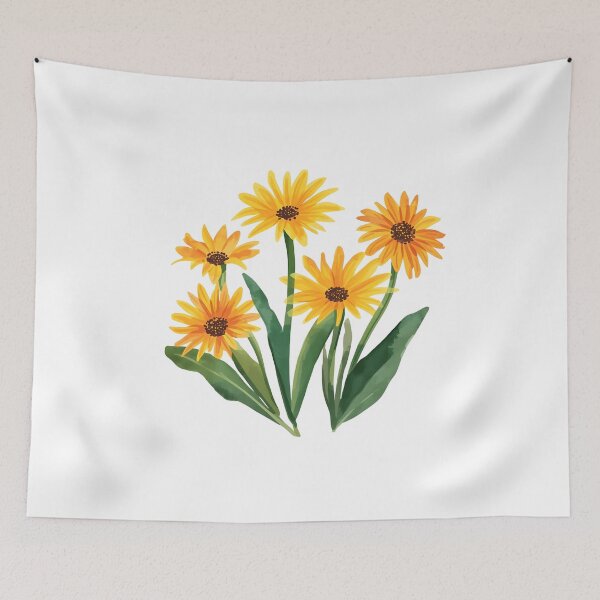 Item preview,  Yellow flowers watercolor designed and sold by uunaa.