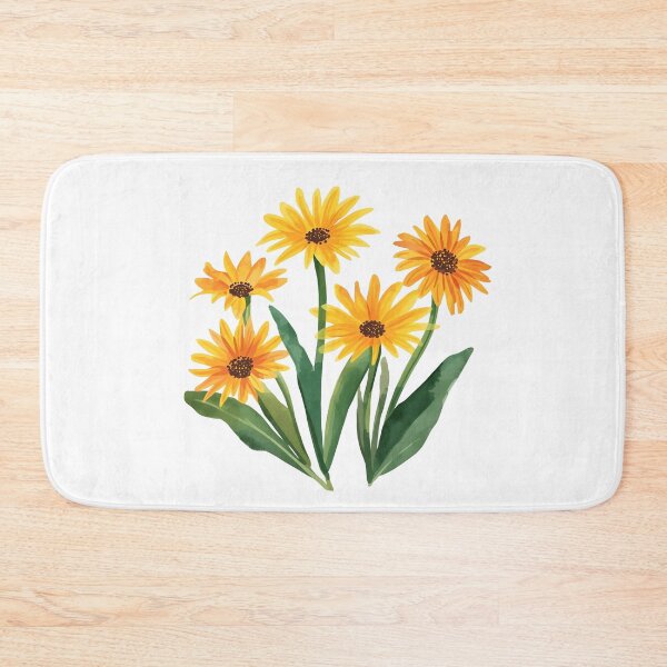 Item preview,  Yellow flowers watercolor designed and sold by uunaa.
