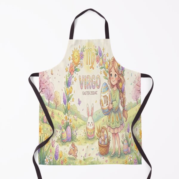 Item preview, Easter Virgo Zodiac Maiden: Gentle Maiden with Virgo Egg & Wheat Art designed and sold by ClaussShop.