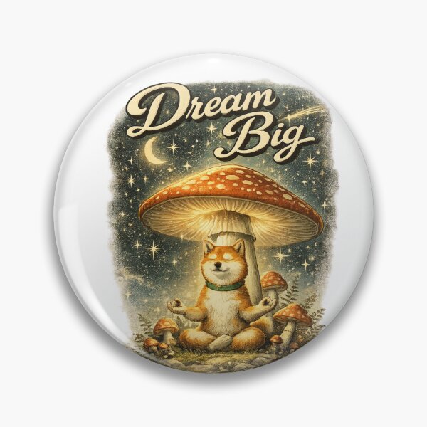 Item preview, DREAM BIG - Mid-Century Modern Shiba Inu Design designed and sold by sabily.