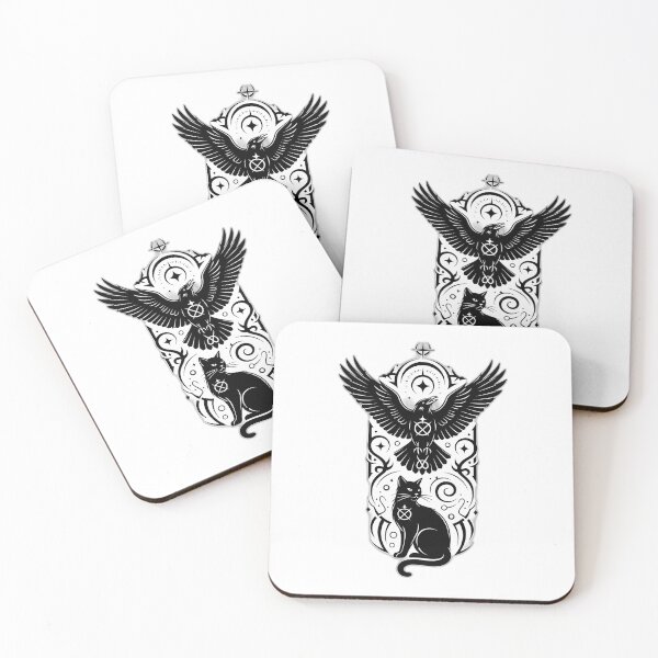 Item preview, Lunar Raven And Black Cat Sigil designed and sold by IllumeInk.