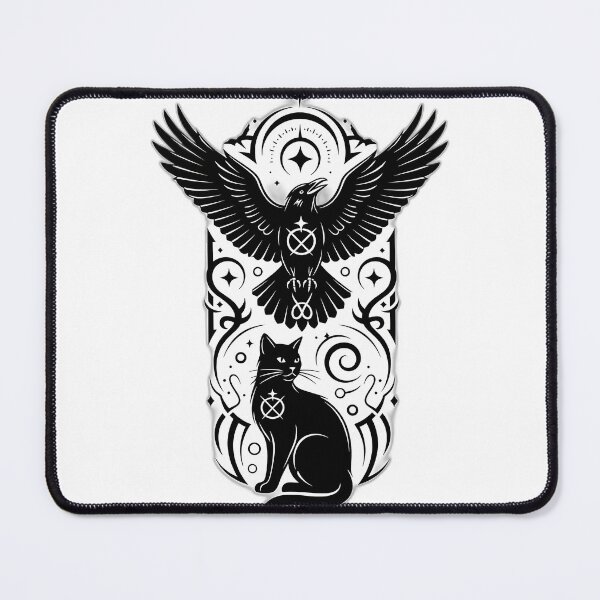 Item preview, Sello del Cuervo Lunar y el Gato Negro designed and sold by IllumeInk.