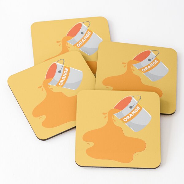 Item preview, Modern Orange Paint Bucket Spill - Creative Artist Aesthetic designed and sold by SolutionsArt.