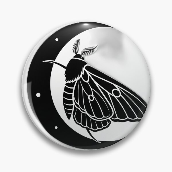 Item preview, Moon Moth Crescent Seal designed and sold by IllumeInk.