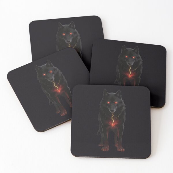 Item preview, Dark Sacred Wolf Abandoned by Death in Cathedral designed and sold by GeoWhimsy Studio.