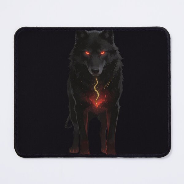 Item preview, Dark Sacred Wolf Abandoned by Death in Cathedral designed and sold by GeoWhimsy Studio.