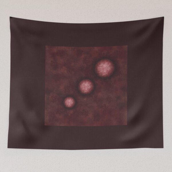 Item preview, Three sister planets on a cloudy burgundy background designed and sold by Cherevan.