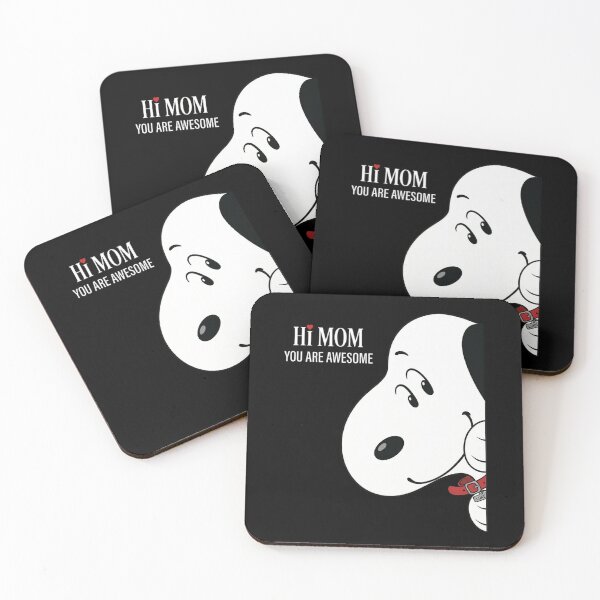 Item preview, Hi Mom You Are Awesome Cute Peeking Snoopy Mother's Day Gift designed and sold by DamianRoy88.