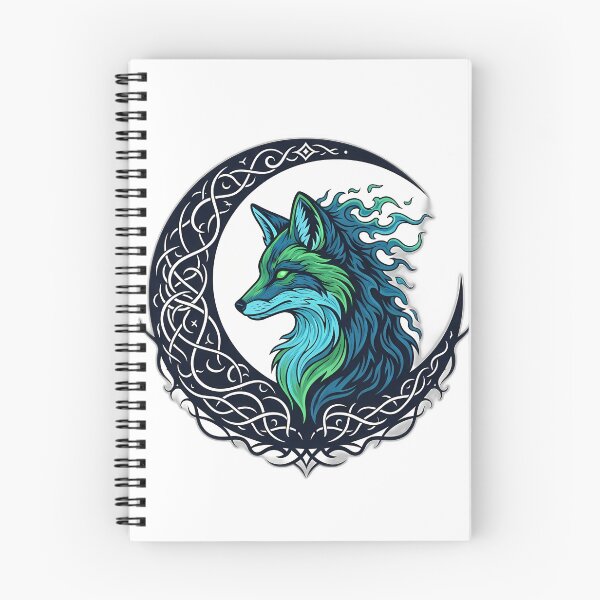 Item preview, Foxfire Familiar Moon Crest designed and sold by IllumeInk.