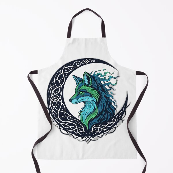 Item preview, Foxfire Familiar Moon Crest designed and sold by IllumeInk.