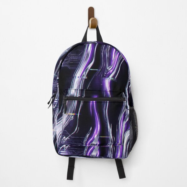 Item preview, Intense Liquid Chrome Purple Glitch designed and sold by AURA - Curated Excellence.