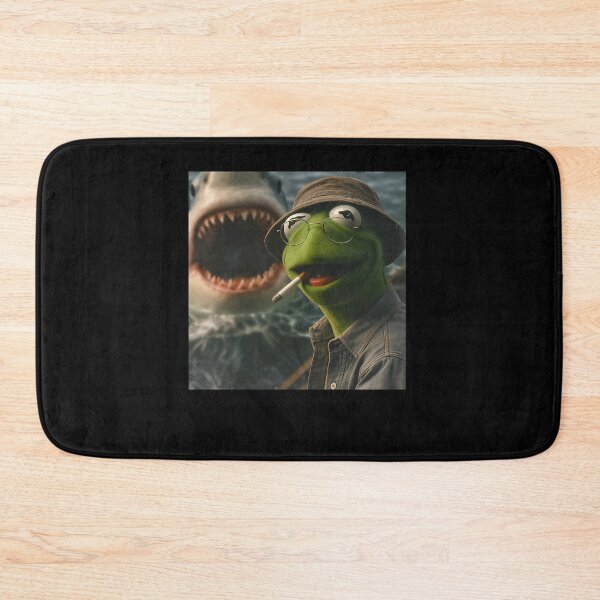 Item preview, Smoking Frog with Shark Attack Meme  designed and sold by Hedoraxe.