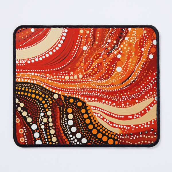 Item preview, Aboriginal Inspired Dot Art - In the Mouth of a Volcano designed and sold by GrinGalore.