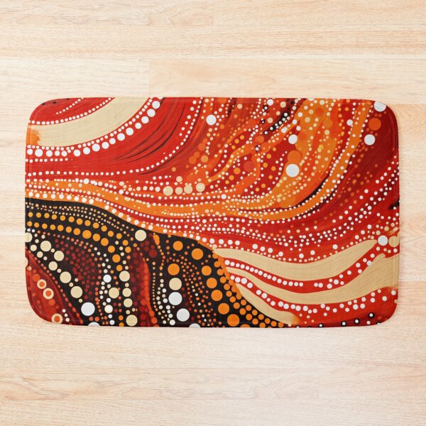 Item preview, Aboriginal Inspired Dot Art - In the Mouth of a Volcano designed and sold by GrinGalore.