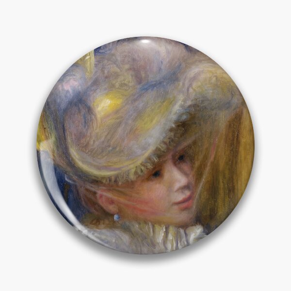 Item preview, Woman With a Hat by Pierre-Auguste Renoir: Elegant Impressionist Fashion Portrait designed and sold by artofuniverse.