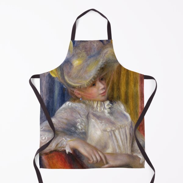 Item preview, Woman With a Hat by Pierre-Auguste Renoir: Elegant Impressionist Fashion Portrait designed and sold by artofuniverse.