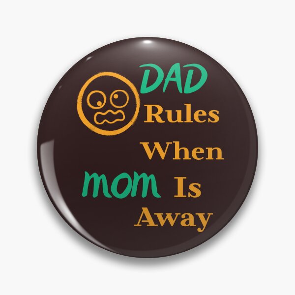 Item preview, Dad Rules When Mom is Away Funny Fatherhood T-Shirt designed and sold by bozet.