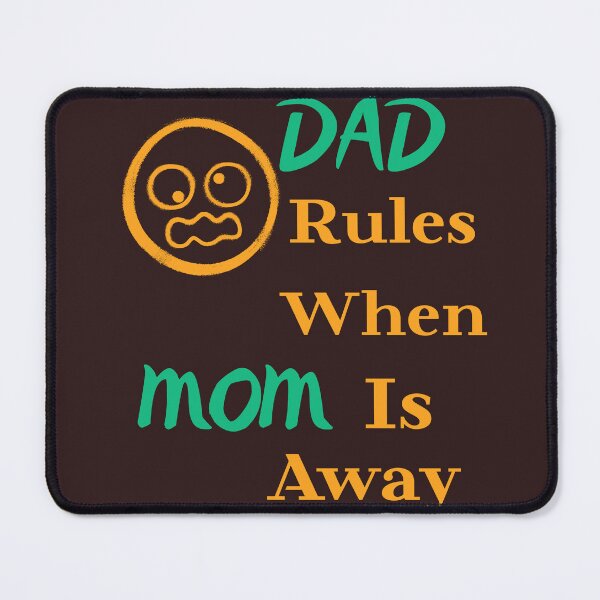 Item preview, Dad Rules When Mom is Away Funny Fatherhood T-Shirt designed and sold by bozet.