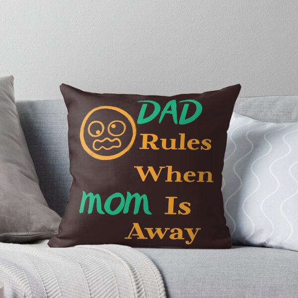 Item preview, Dad Rules When Mom is Away Funny Fatherhood T-Shirt designed and sold by bozet.