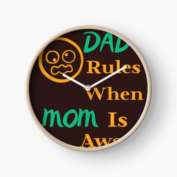 Item preview, Dad Rules When Mom is Away Funny Fatherhood T-Shirt designed and sold by bozet.