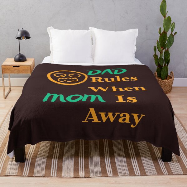 Item preview, Dad Rules When Mom is Away Funny Fatherhood T-Shirt designed and sold by bozet.