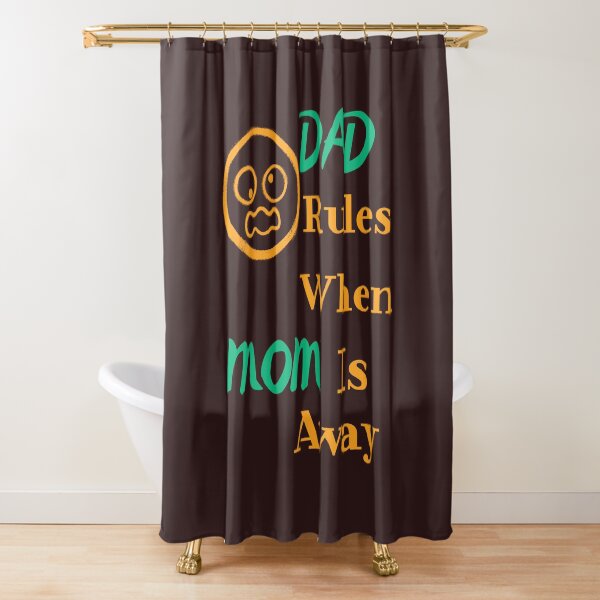 Item preview, Dad Rules When Mom is Away Funny Fatherhood T-Shirt designed and sold by bozet.