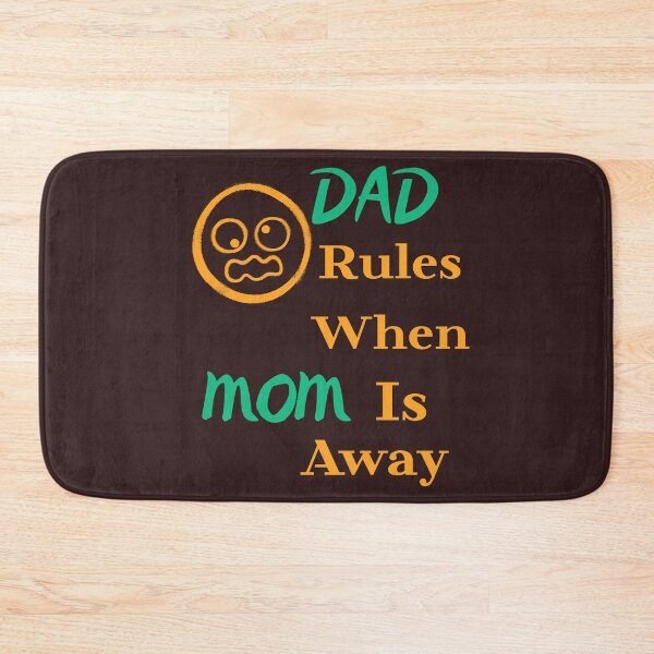Item preview, Dad Rules When Mom is Away Funny Fatherhood T-Shirt designed and sold by bozet.