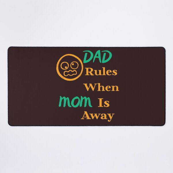 Item preview, Dad Rules When Mom is Away Funny Fatherhood T-Shirt designed and sold by bozet.