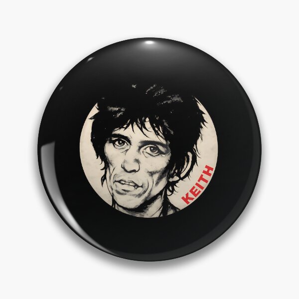 Item preview,  Keith Richards Pin designed and sold by ‪Mouad Elfettachi.