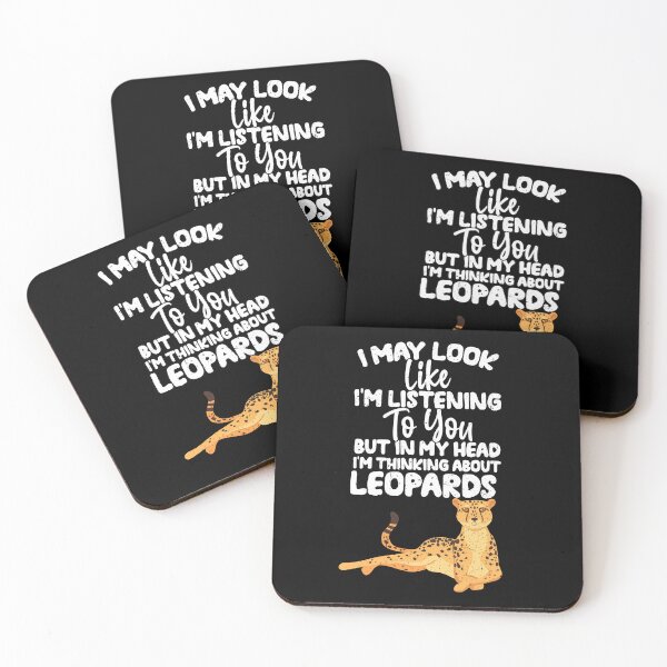 Item preview, I May Look Like I'm Listening To You But In My Head I'm Thinking About Leopards  designed and sold by GabbyKash.