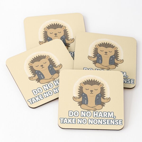 Item preview, Zen Punk Hedgehog: Do No Harm, Take No Nonsense designed and sold by ChirpInc.