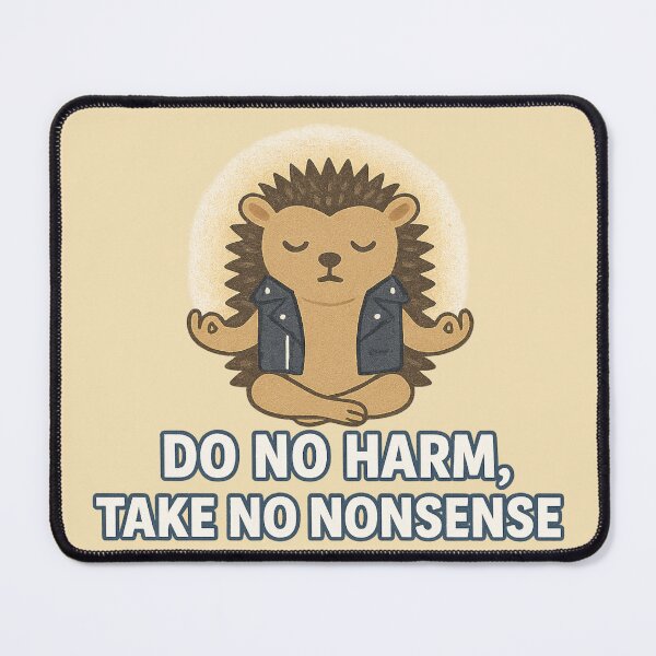 Item preview, Zen Punk Hedgehog: Do No Harm, Take No Nonsense designed and sold by ChirpInc.