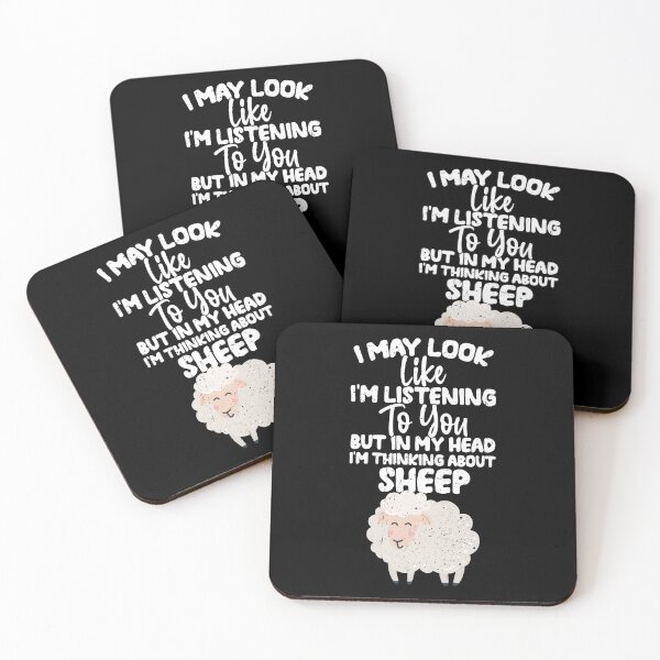 Item preview, I May Look Like I'm Listening To You But In My Head I'm Thinking About sheep designed and sold by GabbyKash.
