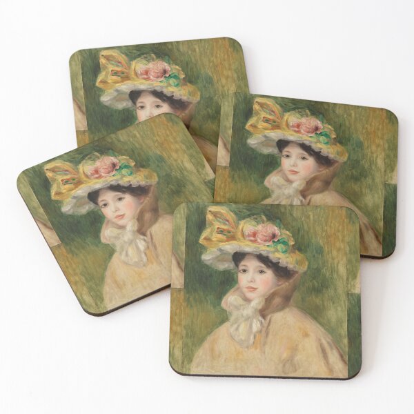 Item preview, Woman With Capeline by Pierre-Auguste Renoir: Romantic Impressionist Portrait Poster designed and sold by artofuniverse.