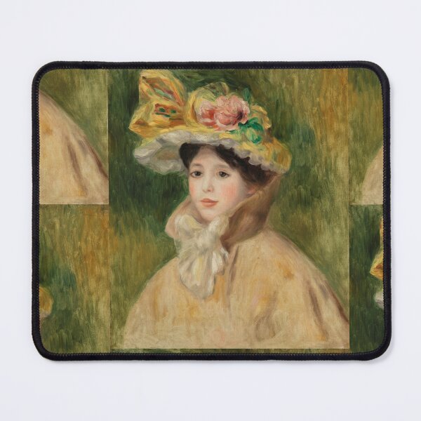 Item preview, Woman With Capeline by Pierre-Auguste Renoir: Romantic Impressionist Portrait Poster designed and sold by artofuniverse.